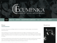 Tablet Screenshot of ecumenicajournal.org